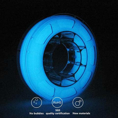 Filament ABS PLA brille dans la nuit, 1Kg, impression 3D, 1.75 Mm, matériaux d'imprimante à lumière lumineuse, vert, bleu, rouge, meilleur vendeur ► Photo 1/6