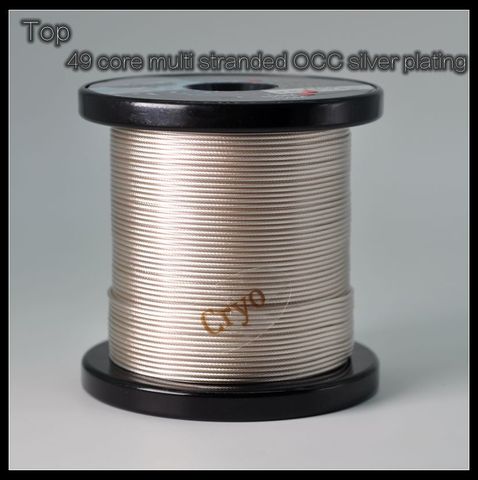 Câble de mise à niveau de casque plaqué argent, Top 49 core OCC 7N OCC ► Photo 1/5