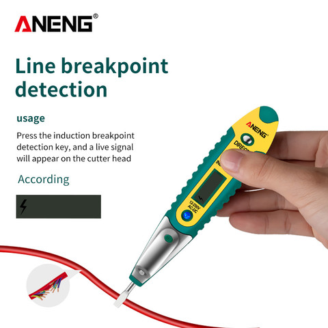 Nouveau testeur de crayon de Test numérique affichage LCD électrique tournevis détecteur de tension stylo de Test AC DC 12-250V pour outils d'électricien ► Photo 1/6