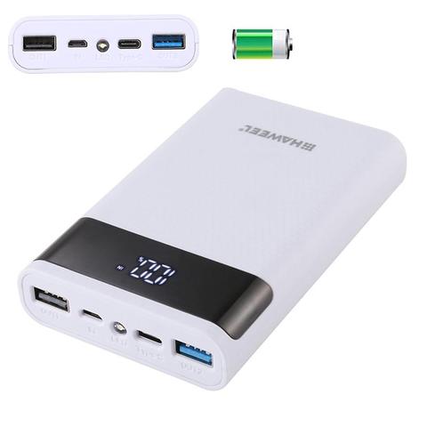 2 Port USB Portable batterie externe coque bricolage batterie chargeur rapide boîte 5V 3A batterie externe boîtier 4x18650 avec affichage LED (pas de batterie) ► Photo 1/6