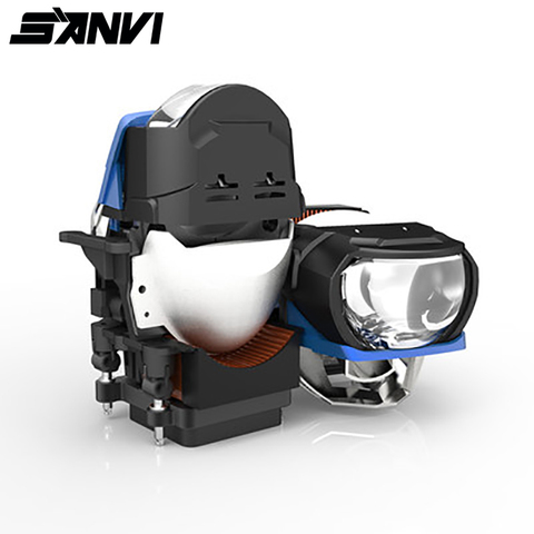 Sanvi – phare de voiture 2.5 pouces, projecteur LED et Laser L82C Bi, lentille, 85W, 6000K, lumière de voiture, rénovation ► Photo 1/6