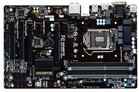 Utilisé, la carte mère GIGABYTE GA-Z97-HD3 (Rev 2.1) prend en charge les processeurs Intel 4th 5th Core ► Photo 1/4