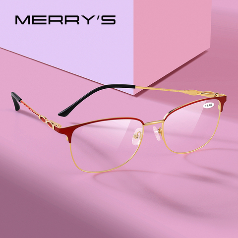 MERRYS DESIGN – lunettes de lecture pour femmes, Anti-lumière bleue, CR-39 résine, lentilles asphériques + 1.00 + 1.50 + 2.00 S2022FLH ► Photo 1/6