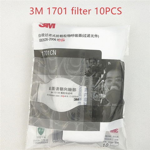 Coton filtrant 3M 1701CN, 10 pièces/lot, utilisation avec masque 3M 1211 ► Photo 1/3