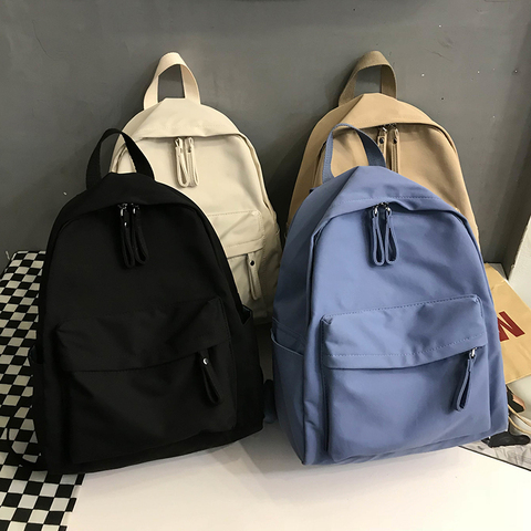 Sac à dos en toile Anti-vol pour femmes, sac d'école à bandoulière tendance pour adolescentes, nouvelle collection ► Photo 1/6
