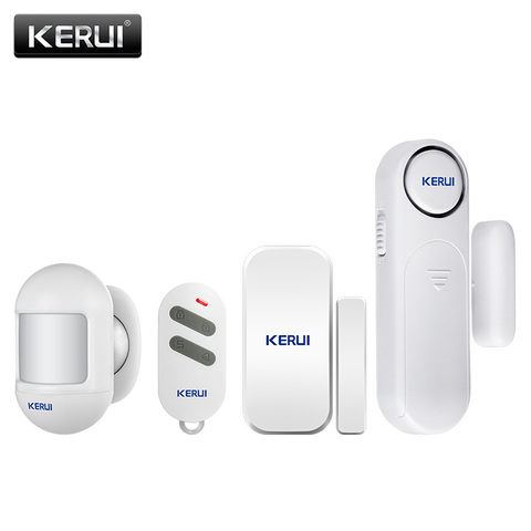 KERUI 300ft 120dB sans fil porte/fenêtre capteur alarme antivol porte alarmes télécommande pour la sécurité à la maison sécurité PIR fumée ► Photo 1/6