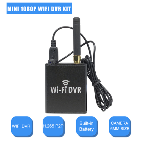 Mini caméra de Surveillance DVR sans fil 1080P, 6x6mm, Kit avec enregistreur AHD, WIFI, Onvif, 720P ► Photo 1/6