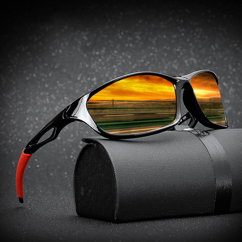 Lunettes de soleil polarisées à monture noire pour hommes, de styliste, de sport, pour la conduite, protection solaire UV400, nouvelle collection 2022 ► Photo 1/6