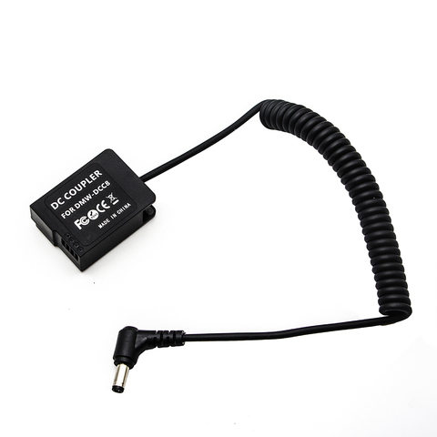 W126 adaptateur de coupleur de batterie factice avec connecteur mâle cc câble à ressort enroulé pour Fujifilm Fuji remplacer CP-W126 NP-W126 ► Photo 1/5