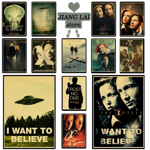 The x-files affiches imprimées murales vintage de haute qualité, décoration pour la maison ► Photo 1/6