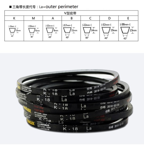 Courroie d'entraînement pour perceuse, courroie d'entraînement, type K, 2 pièces, pour perceuse, accessoire, K17, K18, K19, K20, K23, K24, K25, K26, K27, K28, K29, K30, K31, nouveauté ► Photo 1/3