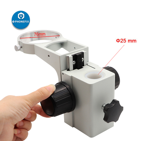 Support de Microscope, 76mm de diamètre, bras binoculaire binoculaire trinoculaire industriel réglable ► Photo 1/6