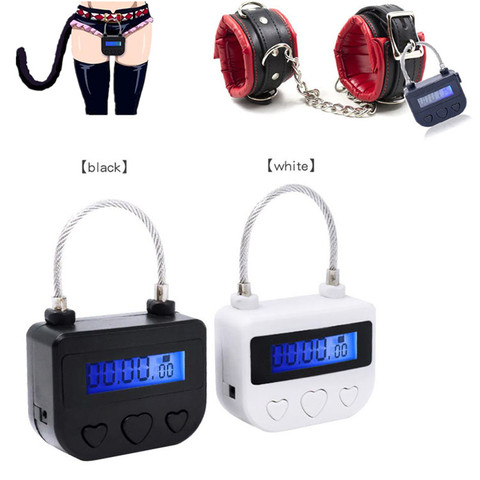 Cadenas à verrouillage de temps multi-usages pour arrêter de fumer, téléphone portable, menottes à la cheville, Gag, BDSM, jouets sexuels pour adultes ► Photo 1/6