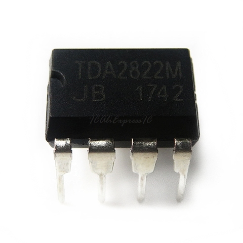 10 pièces/lot TDA2822M TDA2822 DIP-8 en Stock ► Photo 1/1