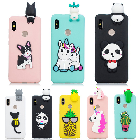 Coque 3D Panda licorne chat chiot pour Xiaomi, étui en TPU pour fille, compatible modèles Redmi 9 8 7 7A 8A 9A 9C Redmi Note 9 8 7 5 Pro 4 4X 8T 9S 6A ► Photo 1/6