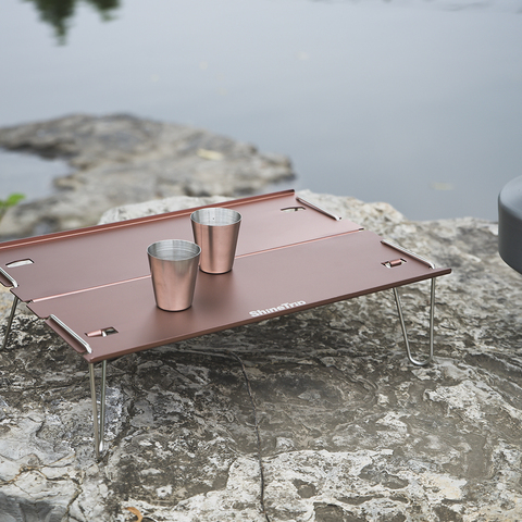 En alliage d'aluminium extérieur table pliante de camping portable mini barbecue de table table basse super léger multi-usages table de camping ► Photo 1/6