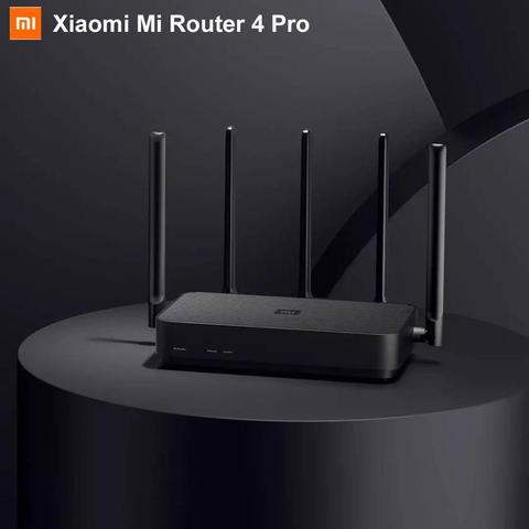 2022 Xiaomi Mi routeur 4 Pro 4Pro Gigabit double bande 1317Mbps 2.4G/5.0GHz routeur sans fil Wifi répéteur avec 5 antennes à Gain élevé ► Photo 1/6