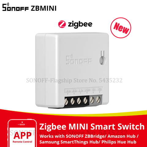 Itead SONOFF ZBMINI Zigbee 3.0 commutateur intelligent bidirectionnel interrupteur de minuterie la maison intelligente fonctionne avec SmartThings Alexa Google Home e-welink ► Photo 1/6