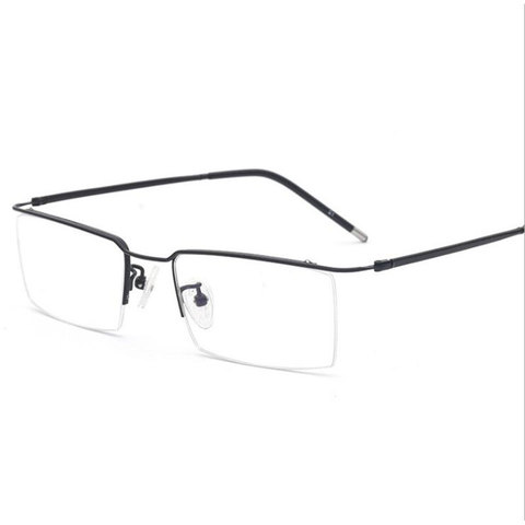 HOTOCHKI-monture de lunettes pour hommes et lunettes pour femme, en alliage de titane, pour Prescription optique à moitié sans monture ► Photo 1/4