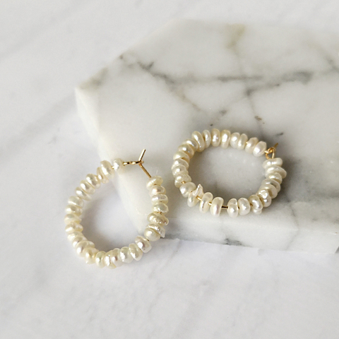 Peri'sBox-boucles d'oreilles géométriques pour femme, bijoux de forme Boho, avec des perles, fait à la main ► Photo 1/6