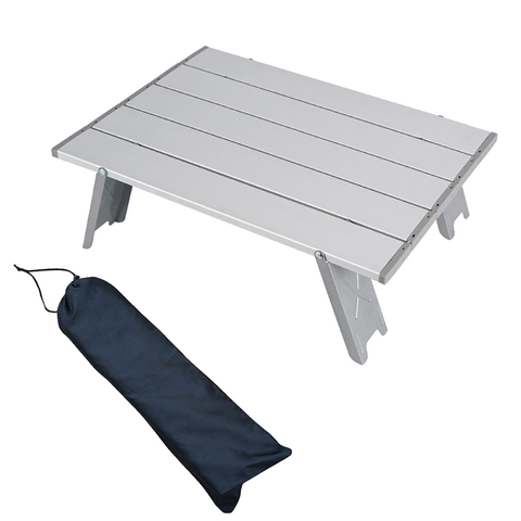 Table pliante Portable ultralégère avec sac de transport, Mini mobilier de jardin, bureau de pique-nique ► Photo 1/6