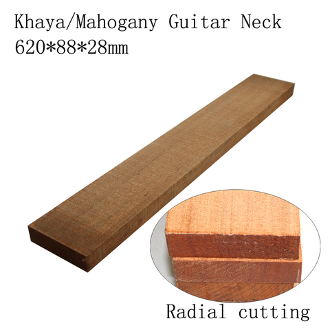 Acajou de qualité AAA pour manche de guitare, 620x88x28mm, accessoires de guitare en bois de haute qualité, fait à la main ► Photo 1/6