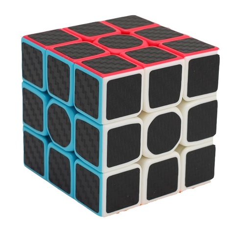 ZCUBE 3x3x3 fibre de carbone autocollant Cube magique Puzzle 3x3 vitesse Cubo magico carré Puzzle cadeaux jouets éducatifs pour enfants ► Photo 1/5