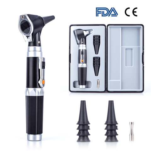 Kit de Diagnostic Otoscopio professionnel avec 8 conseils médecin à domicile médical orl soins de l'oreille Endoscope LED ► Photo 1/6