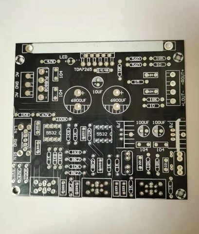 Amplificateur de puissance Audio domestique, 2.0 canaux, TDA7265 + NE5532 25W + 25W, Circuit PCB, carte vide AC double 9-12V ► Photo 1/1