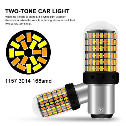 1 Pièces 1156 Ba15s T20 LED P21W 1157 bay15d LED des Ampoules Pas Hyper Flash lumières 7443 3157 Auto Voiture Clignotant feux de Stationnement ► Photo 1/6