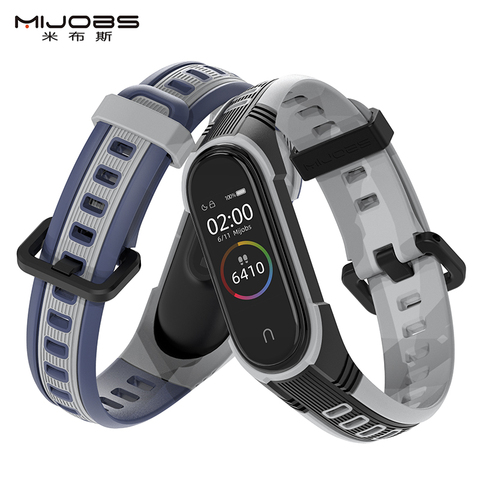 Pour Mi bande 5 Bracelet Sport Silicone montre Bracelet pour Miband 4 sangle Bracelet intelligent pour Xiaomi bande 3 bandes pour Mi bande 5 sangle ► Photo 1/6