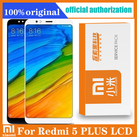 Ensemble écran tactile LCD de remplacement, 5.99 pouces, pour XIAOMI REDMI 5 PLUS, avec Pack de vente au détail, Original ► Photo 1/6