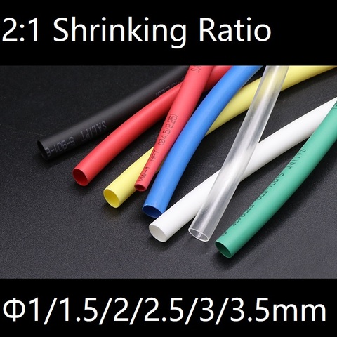 3mm PE Thermorétractable Tube Isolation 2:1 Retrait Ratio Polyoléfine D'enveloppe Fil Kit Électronique Ligne De Réparation Câble Manches UL roHS ► Photo 1/3