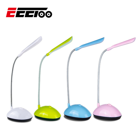EeeToo LED veilleuse pour enfants enfants Flexible réglable Portable lecture lampe de bureau AAA batterie alimenté livre lumières 4 couleurs ► Photo 1/6