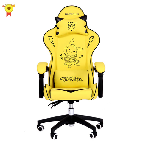 Rose mignon dessin animé chaises chambre confortable ordinateur chaise maison filles chaise de jeu chaise pivotante réglable en direct gamer chaises ► Photo 1/4