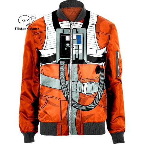 X-wing Pilot armstrong space suite 3D hommes bomber vestes à capuche hommes femmes nouvelle mode fermeture éclair à capuche à manches longues pull Style ► Photo 1/4