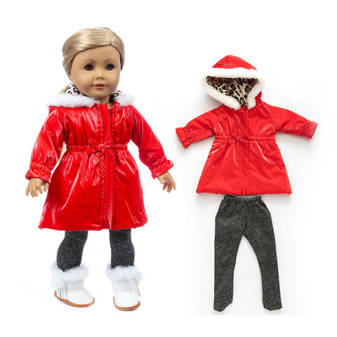 Poupée pour nouveau-né fille de 18 pouces, 43cm, vêtements d'hiver, veste, manteau, chaussures non incluses ► Photo 1/6