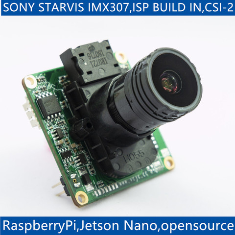 Module de caméra pour Raspberry Pi 4/3B +/3 et Jetson Nano XavierNX, IMX307 MIPI CS-MIPI-IMX307 2MP Star Light ISP ► Photo 1/5