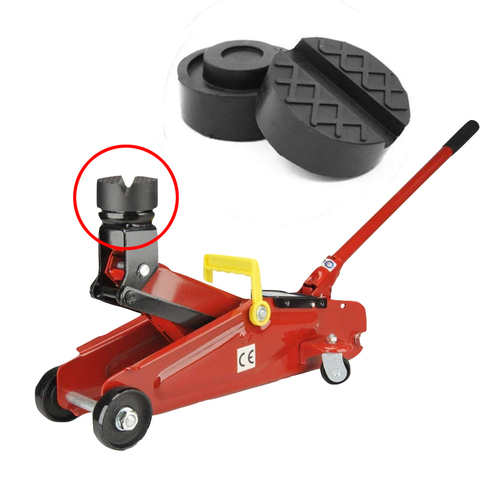 Support de cric de levage de voiture, 1 pièce, tampons en caoutchouc, cadre de cric de sol fendu en caoutchouc noir, adaptateur de Rail pour BMW Audi Benz Skoda Ford Toyota ► Photo 1/6