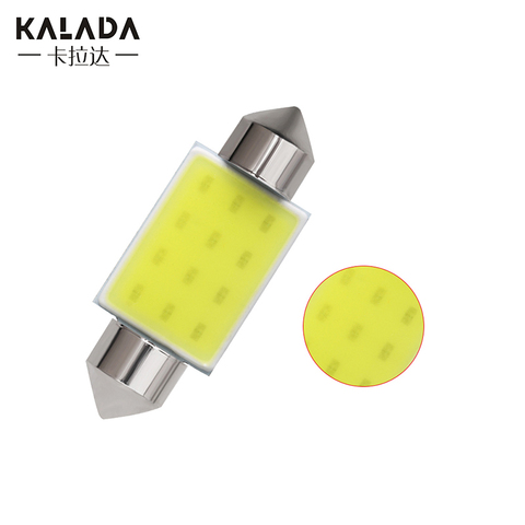 Ampoule de voiture, 1X C5W C10W Cob, éclairage de voiture, 31, 36, 39, 41mm, plafond de la pièce automobile, lampe de lecture intérieure de véhicule, blanche, 6500K ► Photo 1/5