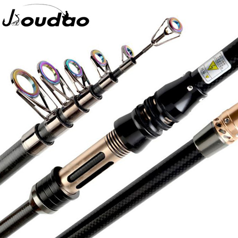 Jioudao – canne à pêche Spinning rigide de 1.8 à 3.0M, accessoire télescopique en Fiber de carbone adapté à la carpe ► Photo 1/6