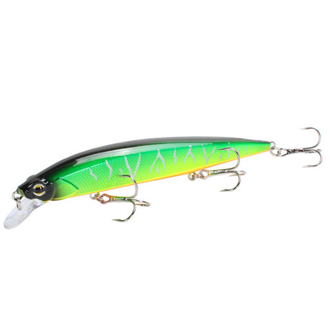 1 pièces 14cm 18.6g gros vairon leurre flottant Wobblers manivelle 3D yeux artificiel dur appât truite brochet carpe pêche ► Photo 1/6