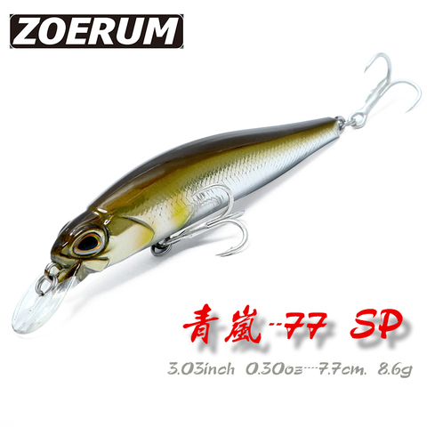 8.6g 7.7cm japon leurre de pêche Wobbler poisson-chat carpe plongée profonde Jerkbait manivelle pêche appât dur méné Pesca manivelle ► Photo 1/6