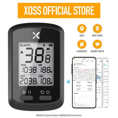 XOSS – compteur de vélo GPS G +, sans fil, Bluetooth ANT +, étanche, indique la vitesse et indique la Cadence ► Photo 1/6