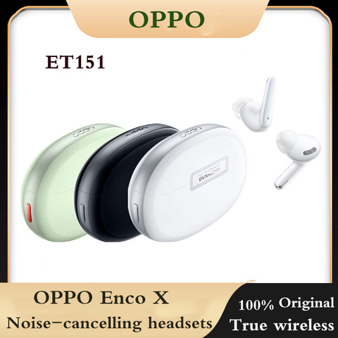 OPPO Enco X 2022 bruit actif annule TWS casque true wireless Bluetooth 5.2 bouchon d'oreille pour OPPO Reno 4 Pro SE téléphone ► Photo 1/4