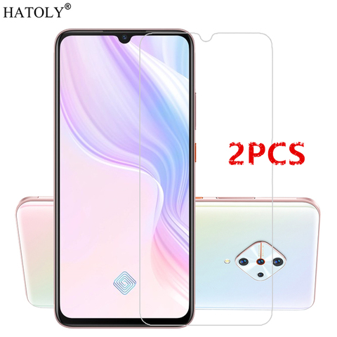 2 pièces pour Vivo V17 verre pour Vivo V17 Film de verre trempé 9H pleine colle téléphone dur protecteur d'écran verre de protection pour Vivo V17 ► Photo 1/6