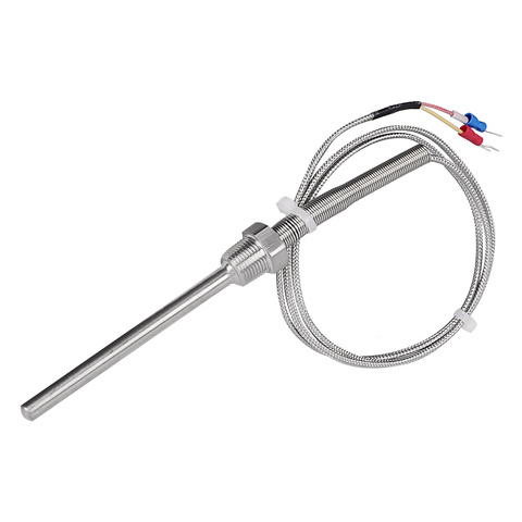 1300 ° c degré haute température fil PT3/8 ''10 cm sonde en acier inoxydable capteur de température K Type Thermocouple Tube contrôleur ► Photo 1/6