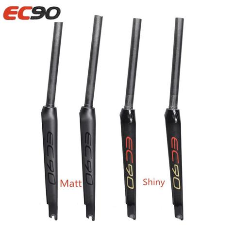Fourche avant de vélo de route EC90 700C en Fiber de carbone, accessoires de bicyclette, 28.6mm 100*390mm ► Photo 1/6