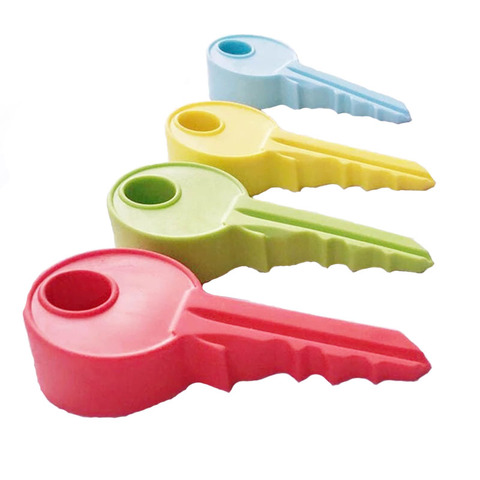 Bouchon de porte Non toxique Silicone clé Style 1Pc porte-clés décor à la maison enfant Portable doigt sécurité protection arrêt de porte arrêt de porte cale ► Photo 1/6