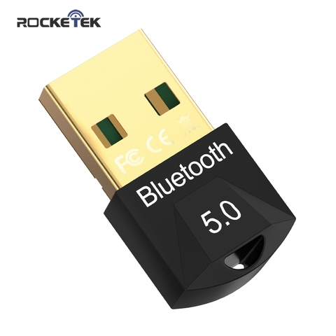 Rocketek-adaptateur Dongle USB Bluetooth 5.0 pour ordinateur, haut-parleur, souris sans fil, musique, transmetteur/récepteur Audio aptx ► Photo 1/6